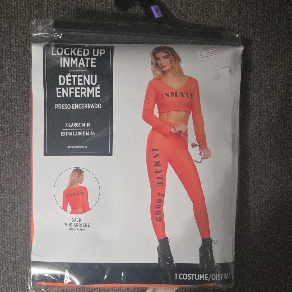 *BRAND NEW* Orange Inmate Costume Set